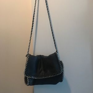 Leather chainlink purse